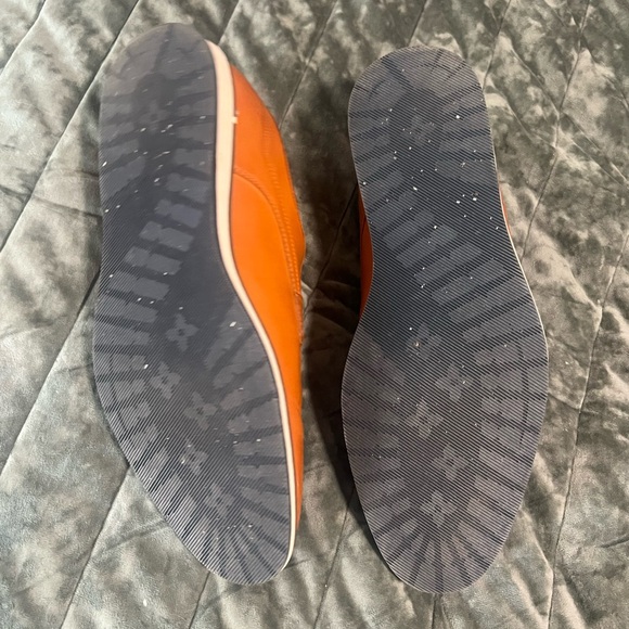 Men's Orange Leather Dress Shoes - Picture 3 of 3